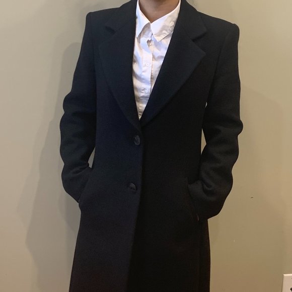 Zara Long Black Coat - Men's style coat - Picture 12 of 12